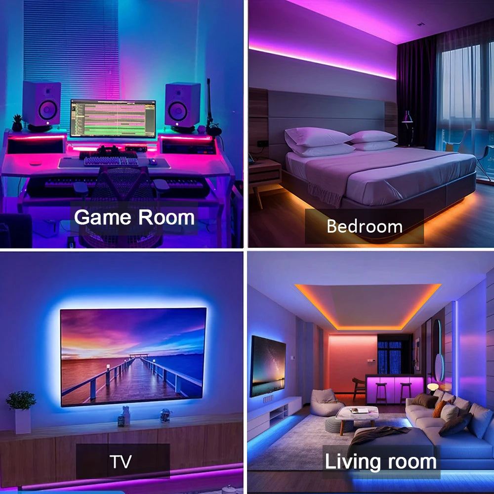RGBGlow Ultra™ – Tira LED RGB Inteligente con App y Control Remoto