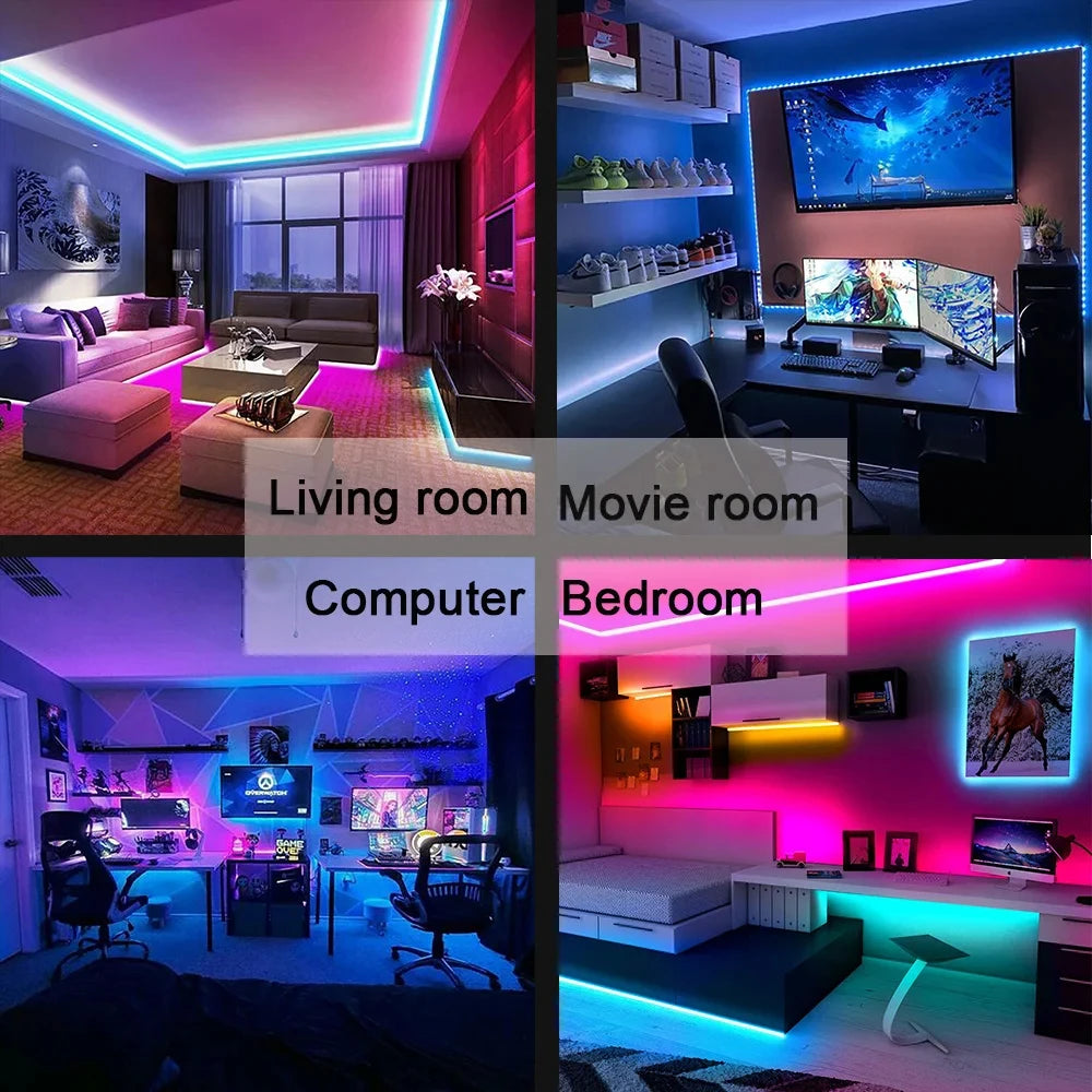 RGBGlow Pro™ – Tira LED Inteligente RGB con Control por App
